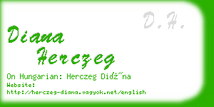 diana herczeg business card